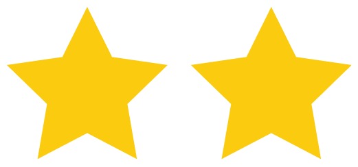 2 stars rating